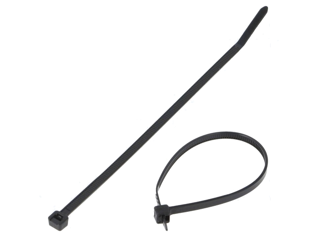 Kabelbinder; L: 142mm; W: 3,6mm; polyamide; 178N; zwart; Ømax: 35mm Kabelbinder; L: 142mm; W: 3,6mm; polyamide; 178N; zwart; Ømax: 35mm